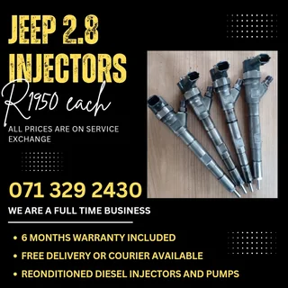 Jeep 2.8 Injectors For Sale With Warranty