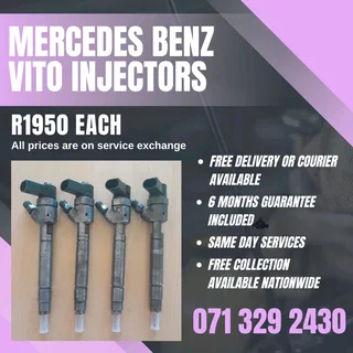 Mercedes Benz Vito Injectors For Sale With Warranty Included