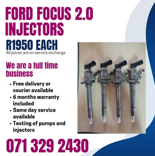 Ford Focus 2.0 Injectors For Sale With Warranty