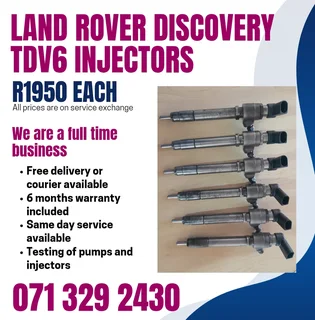 Land Rover Discovery Tdv6 Injectors For Sale With Warranty
