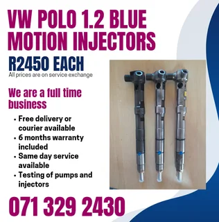 Vw Polo 1.2 Blue Motion Injectors For Sale With