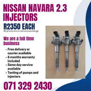 Nissan Navara 2.3 Injectors For Sale With Warranty