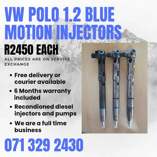 Vw Polo 1.2 Blue Motion Injectors For Sale With Warranty