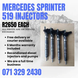 Mercedes Benz Sprinter 519 Injectors For Sale With Warranty