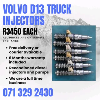 Volvo D13 Truck Injectors For Sale With Warranty Included