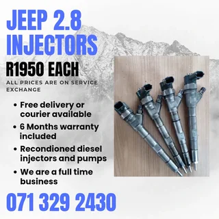 Jeep 2.8 Injectors For Sale With Warranty Included