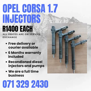 Opel Corsa Utility 1.7 Injectors For Sale With Warranty