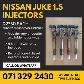 Nissan Juke 1.5 Injectors For Sale With Warranty Included