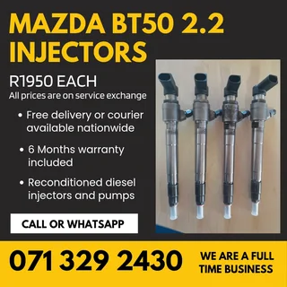 Mazda Bt50 2.2 Injectors For Sale With Warranty Included