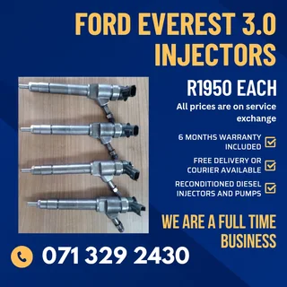 Ford Everest 3.0 Injectors For Sale With Warranty Included