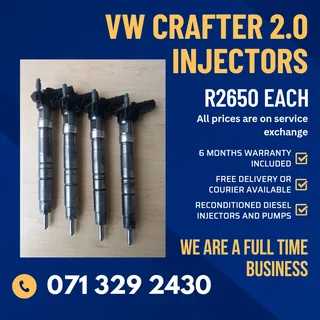 Vw Crafter 2.0 Injectors For Sale With Warranty Included