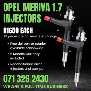 Opel Meriva 1.7 Injectors For Sale With Warranty Included