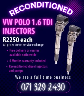 Vw Polo 1.6 Tdi Injectors For Sale With Warranty