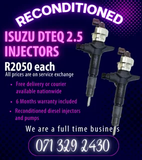 Isuzu Dteq 2.5 Injectors For Sale With Warranty Included