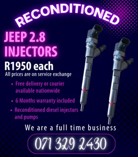 Jeep Cherokee 2.8 Injectors For Sale With Warranty