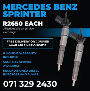 Mercedes Benz Sprinter Injectors For Sale With Warranty Included