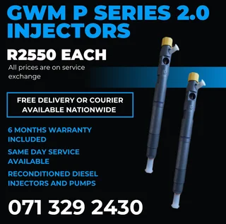 Gwm P Series 2.0 Injectors For Sale With Warranty Included