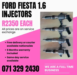 Ford Fiesta 1.6 Injectors For Sale With Warranty Included