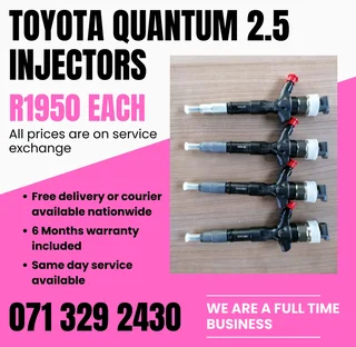 Toyota Quantum 2.5 Injectors For Sale With Warranty