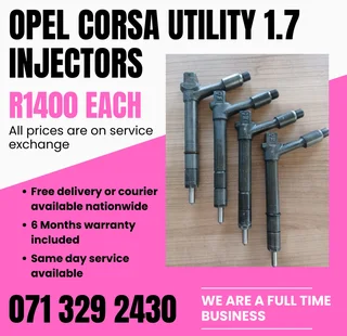 Opel Corsa 1.7 Utility Injectors For Sale With Warranty