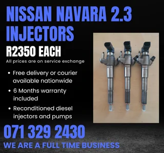 Nissan Navara 2.3 Injectors For Sale With Warranty Included