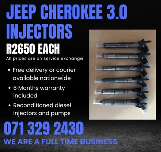 Jeep Cherokee 3.0 Injectors For Sale With Warranty Included