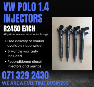 Vw Polo 1.4 Injectors For Sale With Warranty Included