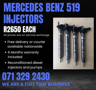 Mercedes Benz Sprinter 519 Injectors For Sale With Warranty