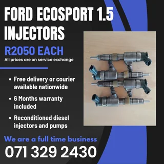 Ford Ecosport 1.5 Injectors For Sale With Warranty