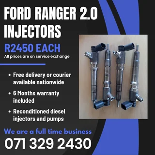 Ford Ranger 2.0 Injectors For Sale With Warranty Included