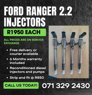 Ford Ranger 2.2 Injectors For Sale With Warranty Included