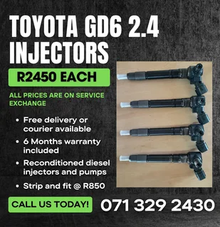 Toyota Gd6 2.4 Injectors For Sale With Warranty