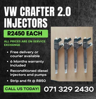Vw Crafter 2.0 Injectors For Sale With Warranty