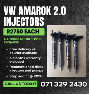 Vw Amarok 2.0 Injectors For Sale With Warranty