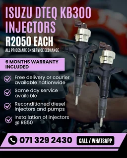 Isuzu Dteq Kb300 Injectors For Sale With Warranty