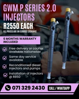 Gwm P Series 2.0 Injectors For Sale With Warranty
