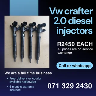 Vw Crafter 2.0 Injectors For Sale With Warranty Included