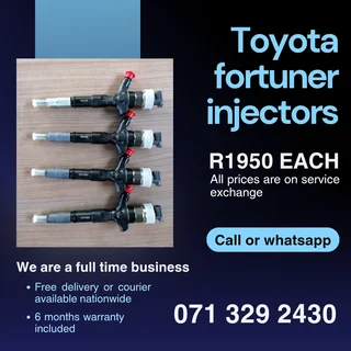 Toyota Fortuner  Injectors For Sale With Warranty Included