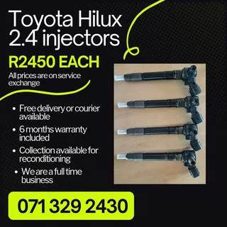 Toyota Hilux 2.4 Injectors For Sale With Warranty Included
