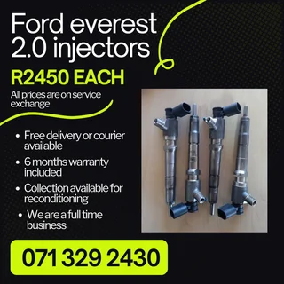 Ford Everest 2.0 Injectors For Sale With Warranty Included