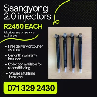 Ssangyong 2.0 Injectors For Sale With Warranty Included
