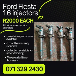 Ford Fiesta 1.6 Injectors For Sale With Warranty