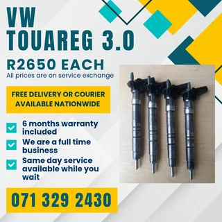 Vw Touareg 3.0 Injectors With Warranty Included In