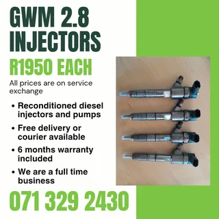 Gwm 2.8 Injectors For Sale With Warranty Included