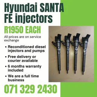 Hyundai Santa Fe 2.2 Injectors For Sale With Warranty Included