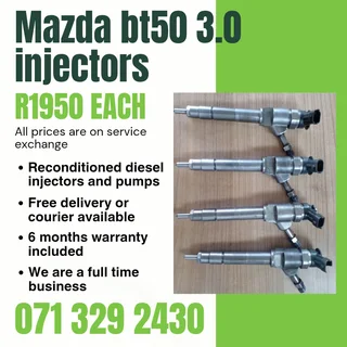 Mazda Bt50 3.0 Injectors For Sale With Warranty
