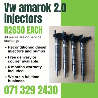 Vw Amarok 2.0 Injectors For Sale With Warranty