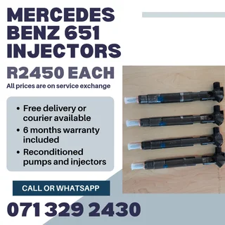 Mercedes Benz 651 Injectors For Sale With Warranty Included
