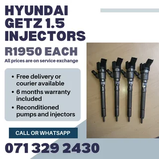 Hyundai Getz 1.5 Injectors For Sale With Warranty Included