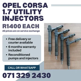 Opel Corsa 1.7 Utility Injectors For Sale With Warranty